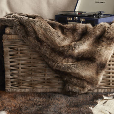 Loon Peak Jericho Faux Fur Throw Reviews Wayfair